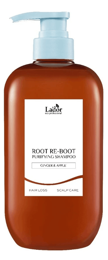 LA'DOR ROOT RE-BOOT PURIFYING SHAMPOO GINGER & APPLE, 350мл