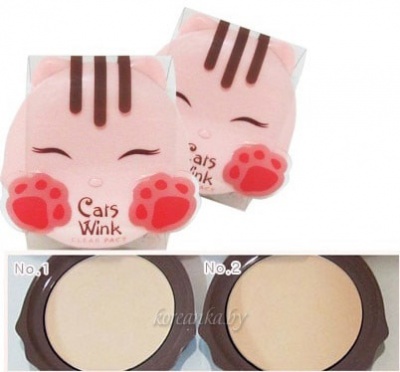 Пудра компактная Tony Moly Cats Wink Clear Pact