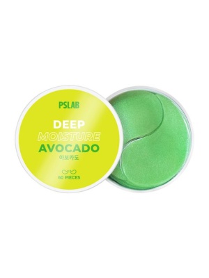Патчи гидрогелевые питательные против морщин с экстрактом авокадо PSLAB Deep Moisture Avocado, 60 шт