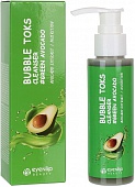 Пенка для лица кислородная с маслом авокадо Eyenlip Green Avocado Bubble Toks Cleanser, 100 мл