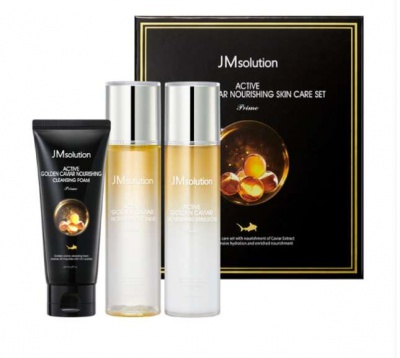 Набор для зрелой кожи с экстрактом икры JMsolution Golden Caviar Nourishing Set