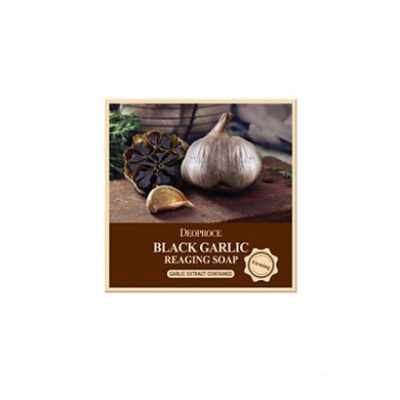 Мыло с экстрактом черного чеснока Deoproce Soap Black Garlic