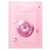 Маска для лица тканевая с коллагеном JmSolution Pure Fish Collagen Mask, 30мл