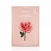 Маска для лица тканевая с экстрактом дамасской розы JMsolution Glow Luminous Flower Firming Mask