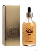 Сыворотка для лица с золотом и муцином улитки The Saem Gold Snail 24K Prestige Ampoule, 100 мл