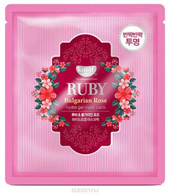 Маска гидрогелевая для лица с маслом болгарской розы Koelf Ruby & Bulgarian Rose Mask Pack
