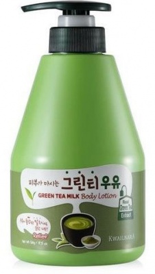 Лосьон для тела с зеленым чаем Welcos Kwailnara Green Tea Milk Body Lotion 560мл