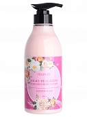 Лосьон для тела роза DEOPROCE MILKY RELAXING PERFUMED BODY LOTION COTTON ROSE, 500 мл