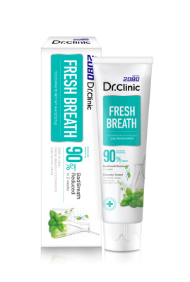 Зубная паста СВЕЖЕСТЬ ДЫХАНИЯ 2080 Dr. Clinic Toothpaste, 125гр