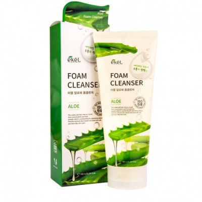 Пенка для умывания с экстрактом алоэ Ekel Foam Cleanser Aloe 180 мл