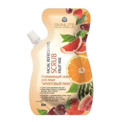Скраб для лица Фруктовый микс Skinlite