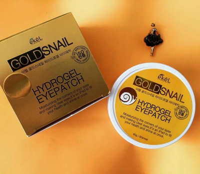 Патчи для глаз с экстрактом золота и улитки Ekel Gold Snail Hydrogel Eye Patch