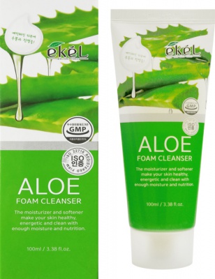 Пенка для умывания с экстрактом алоэ Ekel Aloe Foam Cleanser 100 мл