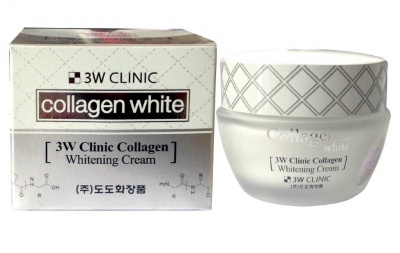 Крем восстанавливающий для лица с коллагеном 3W Clinic Collagen Whitening Cream