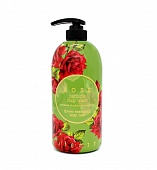 Гель для душа парфюмированный с экстрактом розы Jigott Rose Perfume Body Wash, 750мл