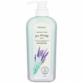 Гель для душа с лавандой DEOPROCE LAVENDER FRESH ALL IN ONE WASH