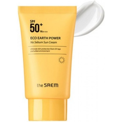 Солнцезащитный крем водостойкий The Saem Eco Earth Waterproof Sun Cream SPF 50+ PA++++