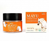 Крем для лица ампульный с лошадиным жиром Ekel Mayu Ampule Cream