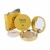 Пудра для лица с коэнзим Q10 и оливой со сменным блоком Enough Coenzyme Q10 Olive Moisture Twoway Cake