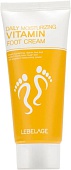 Крем для ног витаминный LEBELAGE DAILY MOISTURIZING VITAMIN FOOT CREAM,100мл
