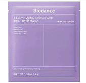 Маска гидрогелевая НОЧНАЯ с ПДРН и икрой BIODANCE Rejuvenating Caviar PDRN Real Deep Mask, 34 гр