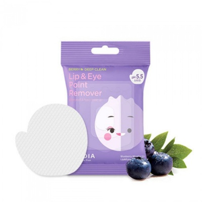Диски мицеллярные для снятия стойкого макияжа с глаз и губ Frudia Blueberry Micellar 5.5 Lip & Eye Remover
