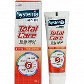 Зубная паста комплексный уход со вкусом апельсина Lion Systema total care 120г