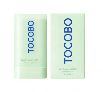 Стик для лица солнцезащитный успокаивающий TOCOBO Cica Cooling Sun Stick SPF50+ PA++++, 18 гр