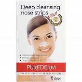 Полоски для глубокого очищения пор лица Purederm Deep Cleansing Nose Strips