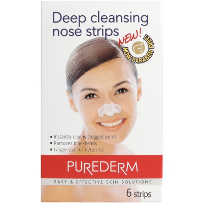 Полоски для глубокого очищения пор лица Purederm Deep Cleansing Nose Strips