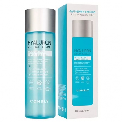 Тонер-эссенция с гиалуроновой кислотой и бета-глюканом Consly Hyaluronic Acid and Beta-Glucan, 200мл