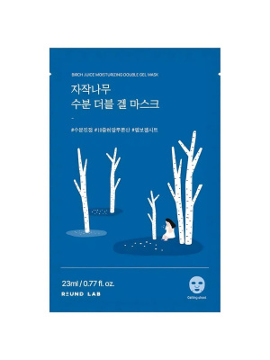Маска гелевая для лица охлаждающая с берёзовым соком ROUND LAB Birch Juice Moisturizing Double Gel Mask, 23