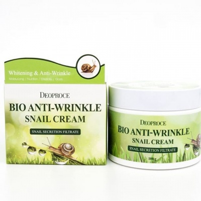 Биокрем против морщин с экстрактом улитки Deoproce Anti-Wrinkle Snail Cream