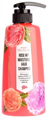 Шампунь для поврежденных волос Welcos Around Me Rose Hip Perfume Hair Shampoo 