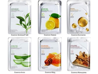 Маска на тканевой основе BeauuGreen Premium Essence mask, 23гр