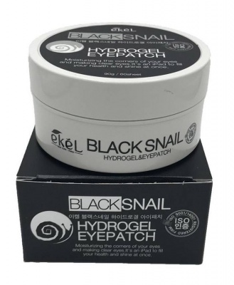 Патчи для глаз с муцином черной улитки Ekel Black Snail Hydrogel Eye Patch