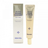 Крем для век с золотом и муцином улитки регенерирующий Medi-Peel 24K GOLD SNAIL RAPAIR EYE CREAM, 40мл