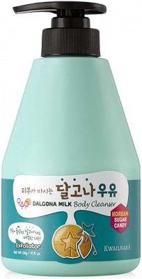 Гель для душа с ароматом дальгона Welcos Kwailnara Dalgona Milk Body Cleanser, 560мл