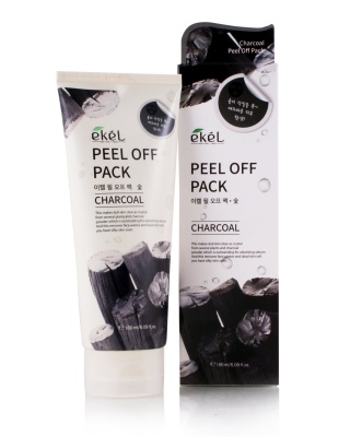Маска-пленка с древесным углем Ekel Peel Off Pack Charcoal