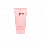 Солнцезащитный крем для лица The Saem Eco Earth Pink Sun Cream EX SPF50+ PA++++