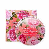 Пудра компактная со сменным блоком Farmstay Pink Flower Blooming UV Pact SPF50 PA+++