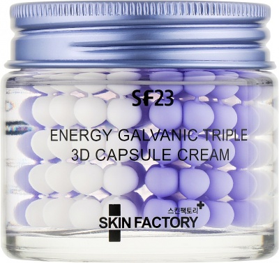 Крем-гель для лица капсульный Skin Factory 3D Galvanic Triple Capsule Cream 