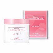 Пилинг-подушечки косметические пропитанные тоником Petitfee Hibiscus Brightening Peel Pads