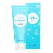 Пенка для умывания с морским коллагеном Enough W Collagen Pure Shining Foam Cleansing