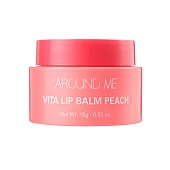 Бальзам для губ с экстрактом персика Welcos Around Me Vita Lipbalm Peach, 15г