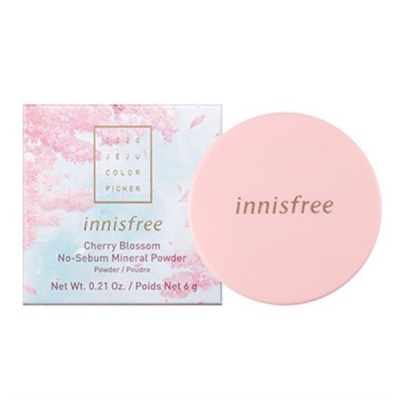 Пудра рассыпчатая минеральная Innisfree Cherry Blossom No Sebum Mineral Powder