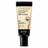 ББ для лица с муцином улитки MIZON PREMIUM SNAIL REPAIR INTENSIVE BB CREAM