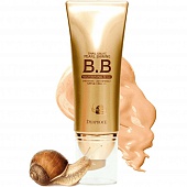 ББ крем для лица сияющий на основе муцина улитки DEOPROCE SNAIL GALAC PEARL SHINING BB